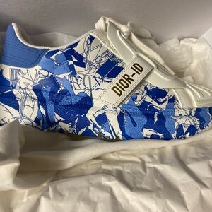 Dior-ID Blue and White Sneakers